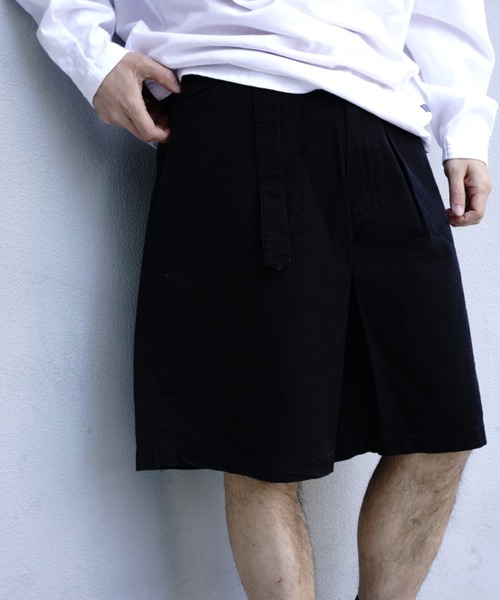 BEAVER（ビーバー）の「B omnivore/ビーオムニボー　RIPSTOP BELT SHPORTS リップストップベルトショーツ（その他パンツ・メンズ・ブラック/その他2・M/L）」の3枚目の写真