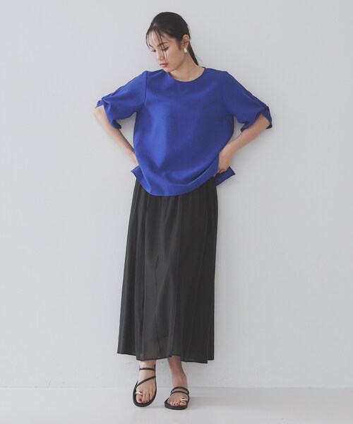 OPAQUE.CLIP（オペークドットクリップ）の「サムリングフラットサンダル（サンダル・レディース・ブラック/オフホワイト・02/03）」の10枚目の写真