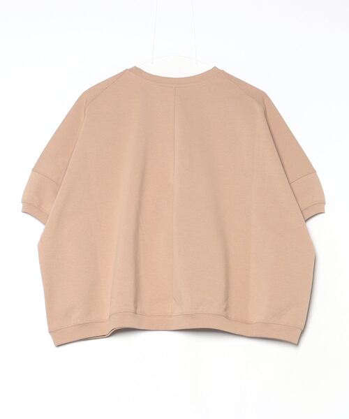tシャツ EGLANTINE 歯ブラシ加工刺繍Tシャツ ぽわん袖カットソー レディース EGLANTINE tシャツ 歯ブラシ加工刺繍Tシャツ ぽわん袖カットソー