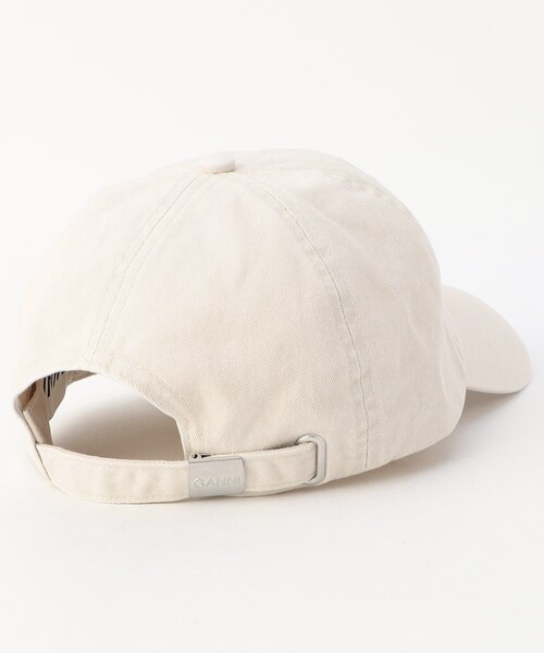 GANNI（ガニー）の「GANNI/ガニー Cap Hat Patch / A5861 / ロゴキャップ / ベースボールキャップ（キャップ・レディース・オフホワイト・ﾌﾘ-）」の4枚目の写真