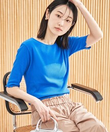 メロークルーリブTシャツ
