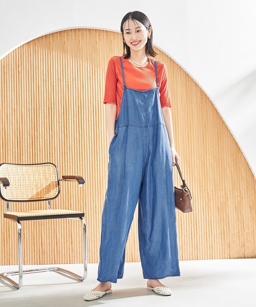 coen（コーエン）の「メロークルーリブTシャツ（Tシャツ/カットソー・レディース・ブラック/オフホワイト/オレンジ/その他1/コバルトブルー・M/L）」の21枚目の写真