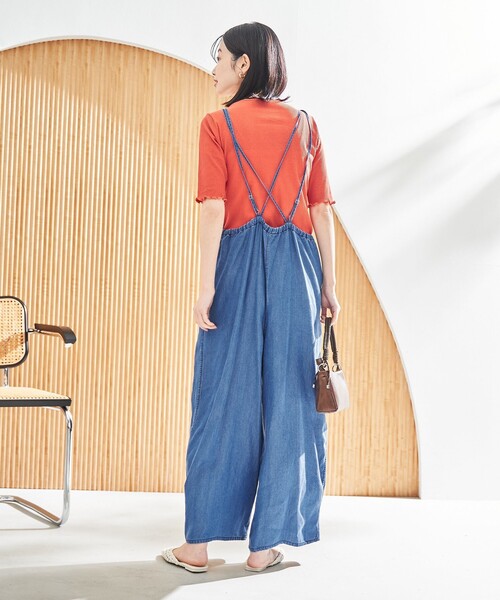 coen（コーエン）の「メロークルーリブTシャツ（Tシャツ/カットソー・レディース・ブラック/オフホワイト/オレンジ/その他1/コバルトブルー・M/L）」の22枚目の写真