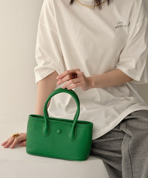 ZAKKA-BOX(ザッカボックス)の「カラフルトートバッグ(ショルダーバッグ・レディース・グリーン/レッド/グレー系その他・FREE)」の4枚目の写真