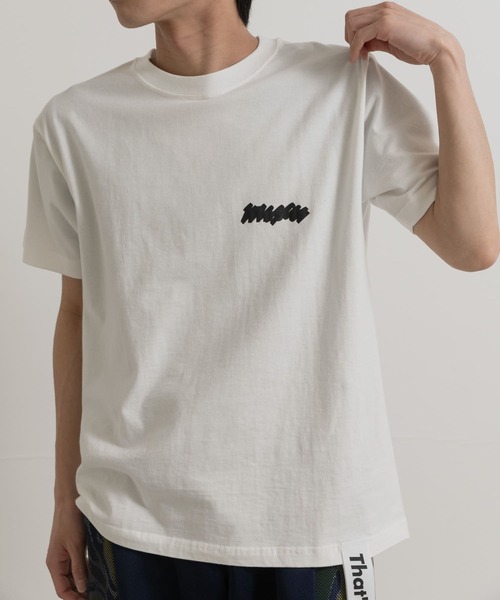 THE GOODLAND MARKET(ザグッドランドマーケット)の「That’s RE the Tee-NOWAR(Tシャツ/カットソー・メンズ・ホワイト/ミント・MEDIUM/LARGE/X-LARGE)」の5枚目の写真