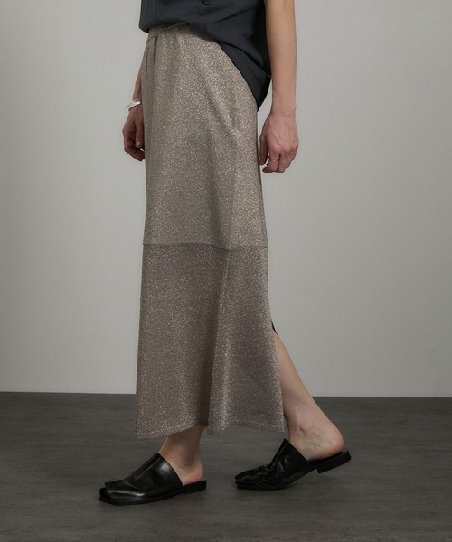 セール】ブライトリブタイトスカート［セットアップ対応］（スカート