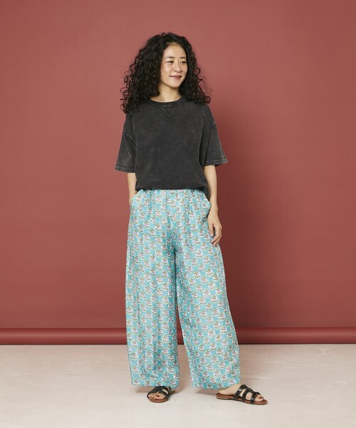 Freada（フリーダ）の「Freada/フリーダ ケミカルウォッシュ Tシャツ（Tシャツ/カットソー・レディース・ライトピンク/チャコールグレー/ワインレッド/レッド・ONE SIZE）」の8枚目の写真