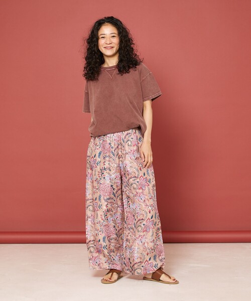 Freada（フリーダ）の「Freada/フリーダ ケミカルウォッシュ Tシャツ（Tシャツ/カットソー・レディース・ライトピンク/チャコールグレー/ワインレッド/レッド・ONE SIZE）」の15枚目の写真