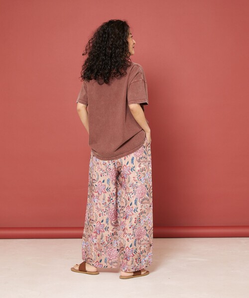 Freada（フリーダ）の「Freada/フリーダ ケミカルウォッシュ Tシャツ（Tシャツ/カットソー・レディース・ライトピンク/チャコールグレー/ワインレッド/レッド・ONE SIZE）」の17枚目の写真