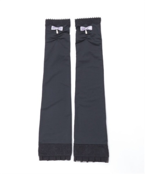 axes femme（アクシーズファム）の「接触冷感レース使いＵＶ手袋（手袋・レディース・ブラック/チャコール・FREE）」の16枚目の写真