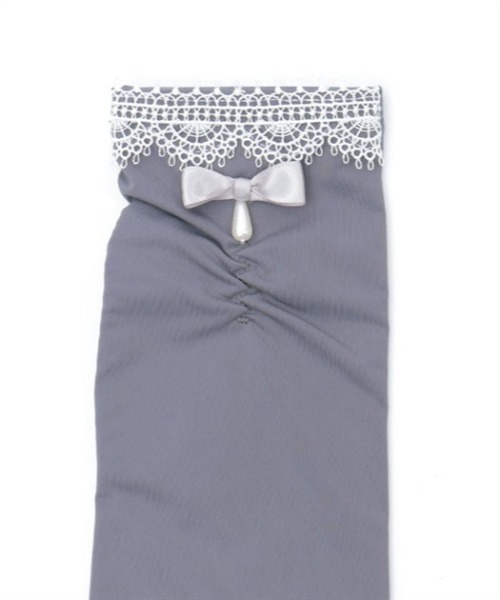 axes femme（アクシーズファム）の「接触冷感レース使いＵＶ手袋（手袋・レディース・ブラック/チャコール・FREE）」の7枚目の写真