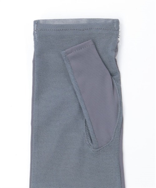 axes femme（アクシーズファム）の「接触冷感レース使いＵＶ手袋（手袋・レディース・ブラック/チャコール・FREE）」の5枚目の写真