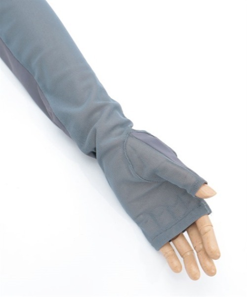 axes femme（アクシーズファム）の「接触冷感レース使いＵＶ手袋（手袋・レディース・ブラック/チャコール・FREE）」の3枚目の写真