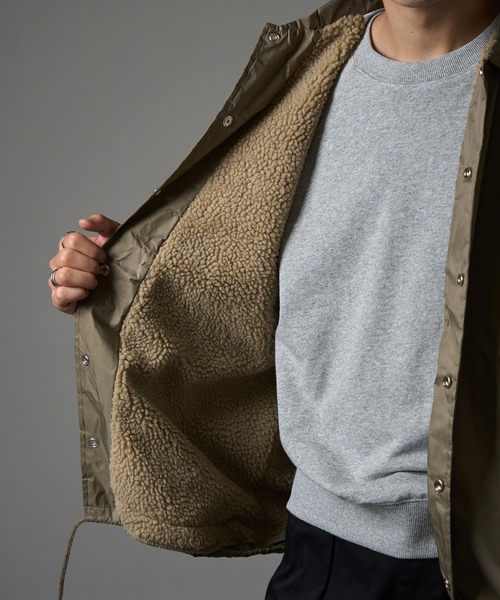 BEIMAR(ビーマー)の「【BEIMAR】ライトラインコーチジャケットボア付きBMWB103MS MURS(ナイロンジャケット・メンズ・オリーブ/カーキ/ブラック・XL/S/M/L)」の21枚目の写真