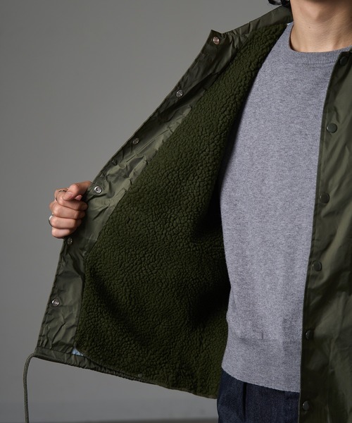 BEIMAR(ビーマー)の「【BEIMAR】ライトラインコーチジャケットボア付きBMWB103MS MURS(ナイロンジャケット・メンズ・オリーブ/カーキ/ブラック・XL/S/M/L)」の7枚目の写真