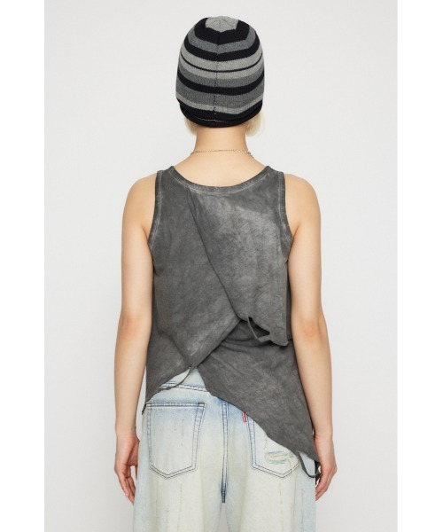 LAGUA GEM（ラグアジェム）の「OVERLAP CLASH トップス（タンクトップ・レディース・ブラウン/グレー・FREE）」の16枚目の写真