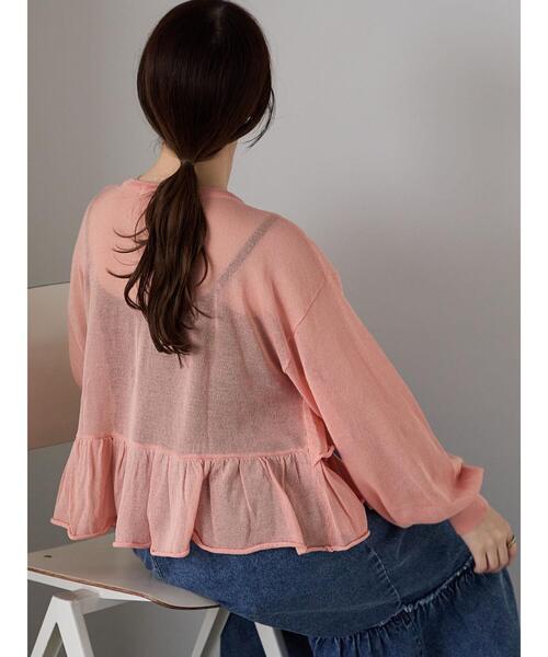 ehka sopo（エヘカソポ）の「ティアードカーディガン（カーディガン/ボレロ・レディース・キナリ/ブラック/オレンジ・F）」の7枚目の写真