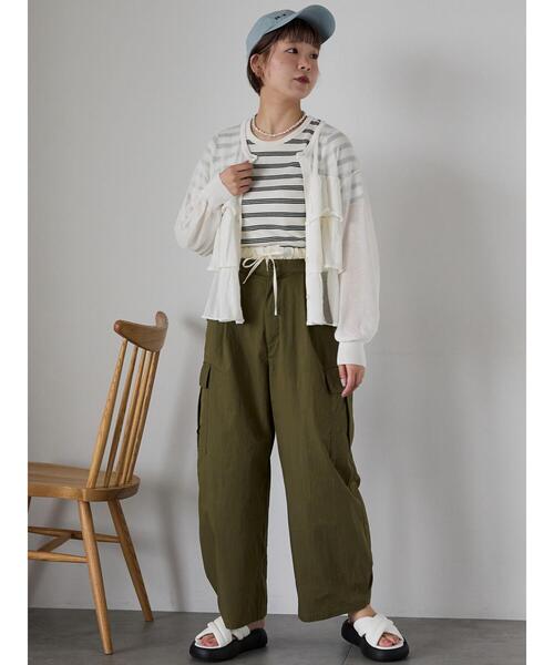 ehka sopo（エヘカソポ）の「ティアードカーディガン（カーディガン/ボレロ・レディース・キナリ/ブラック/オレンジ・F）」の16枚目の写真