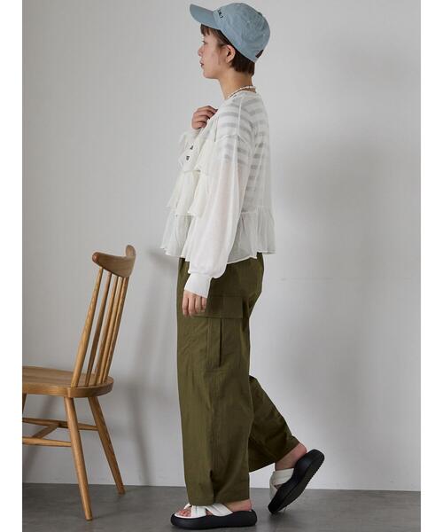 ehka sopo（エヘカソポ）の「ティアードカーディガン（カーディガン/ボレロ・レディース・キナリ/ブラック/オレンジ・F）」の17枚目の写真