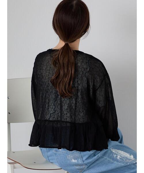 ehka sopo（エヘカソポ）の「ティアードカーディガン（カーディガン/ボレロ・レディース・キナリ/ブラック/オレンジ・F）」の22枚目の写真