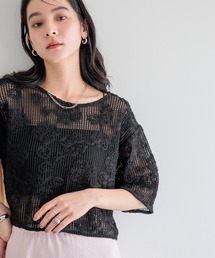 LOWRYS FARM | ３Ｄレース５Ｓ　 492171(Tシャツ/カットソー)