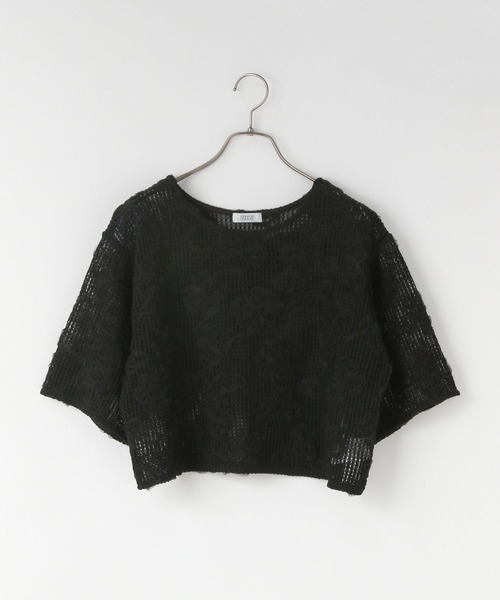 LOWRYS FARM（ローリーズファーム）の「３Ｄレース５Ｓ　 492171（Tシャツ/カットソー・レディース・ブラック/アイボリー/ブラウン・FREE）」の19枚目の写真