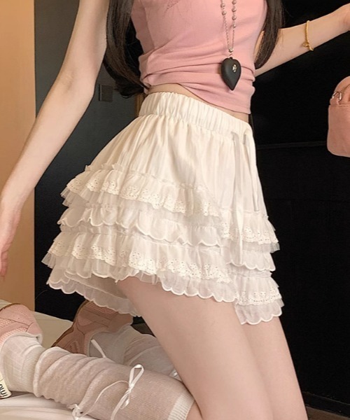 paravion（パラビオン）の「フリルインナーパンツ（その他パンツ・レディース・ホワイト/ブラック・FREE）」の2枚目の写真