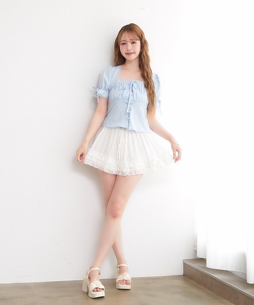 paravion（パラビオン）の「フリルインナーパンツ（その他パンツ・レディース・ホワイト/ブラック・FREE）」の9枚目の写真