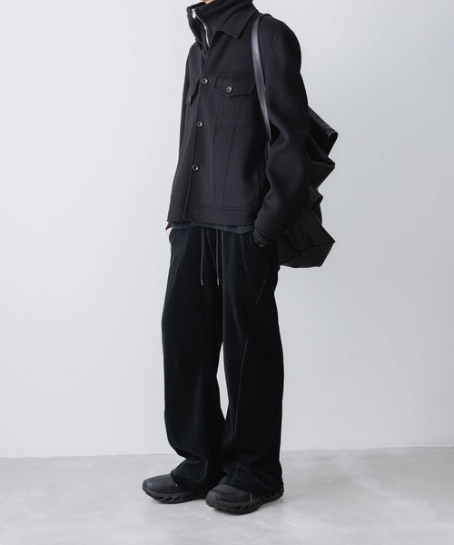 ATTACHMENT(アタッチメント)の「CO/PE ベロア ジャージー 3Dトラックワイドパンツ / CO/PE VELOR JERSEY 3D TRACK WIDE PANTS(その他パンツ・メンズ・ブラック/ダークグレー・3/2/1)」の15枚目の写真
