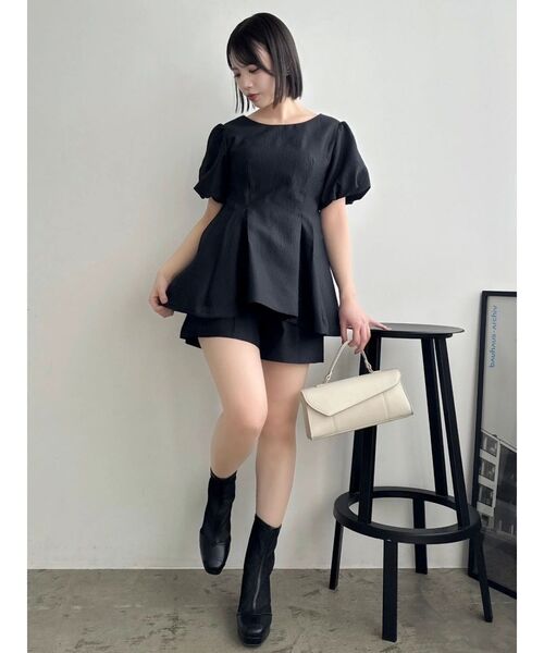ブラウス シャツ 「藤井サチコラボ」フクレジャカードチュニック レディース dazzlin（ダズリン）の「【藤井サチコラボ】フクレジャカード