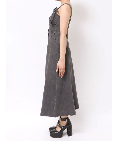 EATME(イートミー)の「ダブルリボンデニムワンピース(ワンピース・レディース・ブルー/ライトブルー/ブラック・MEDIUM/SMALL)」の15枚目の写真