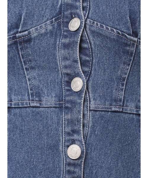 EATME(イートミー)の「ダブルリボンデニムワンピース(ワンピース・レディース・ブルー/ライトブルー/ブラック・MEDIUM/SMALL)」の17枚目の写真