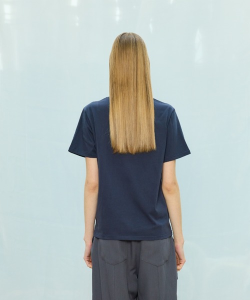 LARTIGENT(ラーティゼン)の「L9 RIBBON T-SHIRT(Tシャツ/カットソー・レディース・ホワイト/ネイビー・FREE)」の9枚目の写真