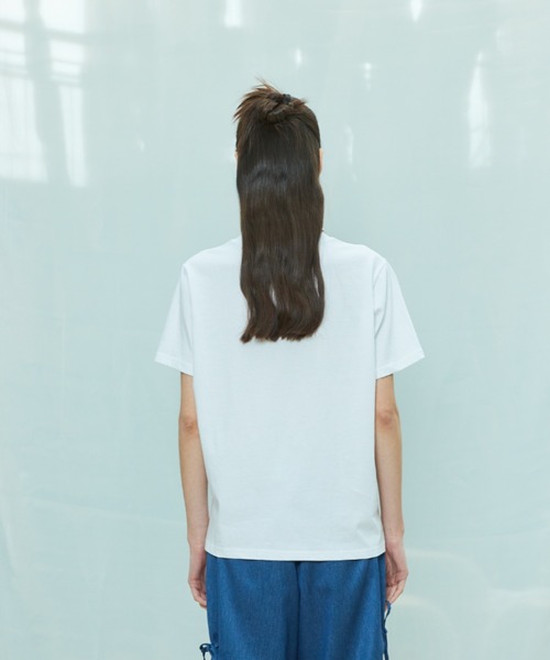 LARTIGENT(ラーティゼン)の「L9 RIBBON T-SHIRT(Tシャツ/カットソー・レディース・ホワイト/ネイビー・FREE)」の12枚目の写真