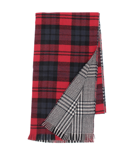 Chico（チコ）の「【who's who Chico】チェックストール（ストール/ショール・レディース・ホワイト/レッド/グリーン・FREE）」の7枚目の写真