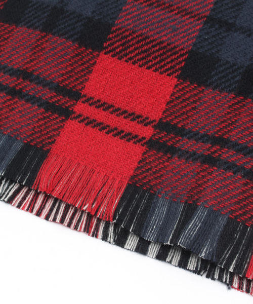 Chico（チコ）の「【who's who Chico】チェックストール（ストール/ショール・レディース・ホワイト/レッド/グリーン・FREE）」の5枚目の写真