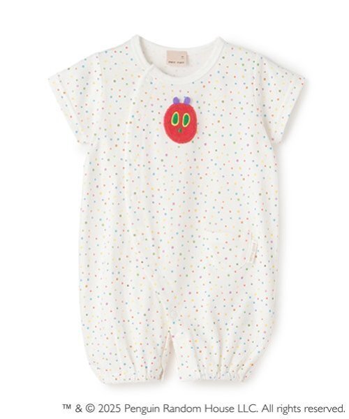 セール】【はらぺこあおむし】総柄2WAYオール（ロンパース）｜petit