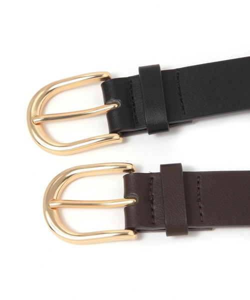 GLOBAL WORK（グローバルワーク）の「ラウンドバックルベルト/326868（ベルト・メンズ・ブラック×ゴールド/ブラック×シルバー/ブラウン・FREE）」の5枚目の写真