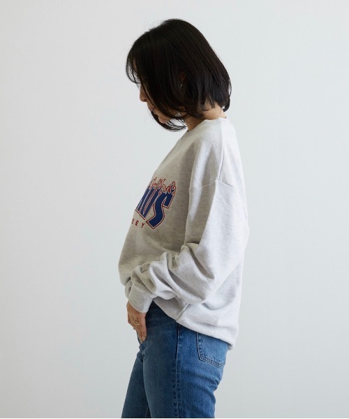 B'day(ビーデイ)の「【CHICHI】PARAMUS MINNESOTA LOGO / パラマス ミネソタ アーチロゴ 配色刺繍 クルーネック スウェット(スウェット・メンズ・グレー系その他・FREE)」の6枚目の写真