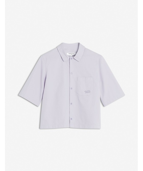 Maison Kitsune(メゾンキツネ)の「CROPPED BOXY SHIRT(シャツ/ブラウス・レディース・ライトパープル・34/36/38)」の1枚目の写真