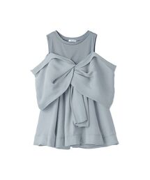 FRAY I.D | カットコンビペプラムトップス(Tシャツ/カットソー)