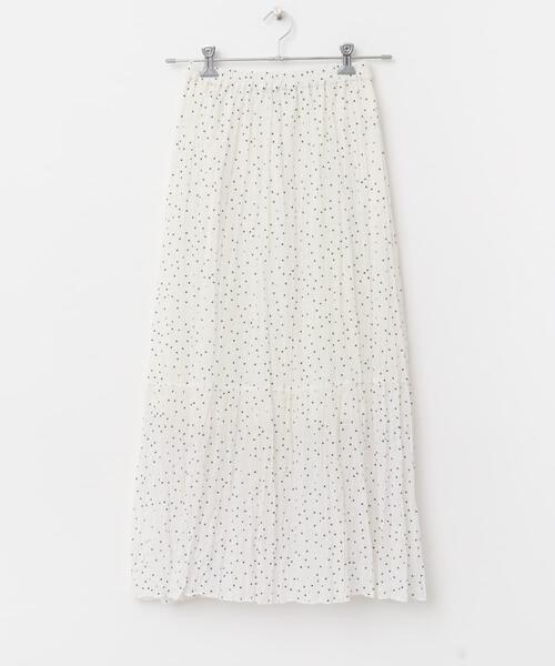 URBAN RESEARCH ROSSO WOMEN（アーバンリサーチ　ロッソ）の「ドットプリーツイージースカート（スカート・レディース・ホワイト/ブラック・FREE）」の9枚目の写真