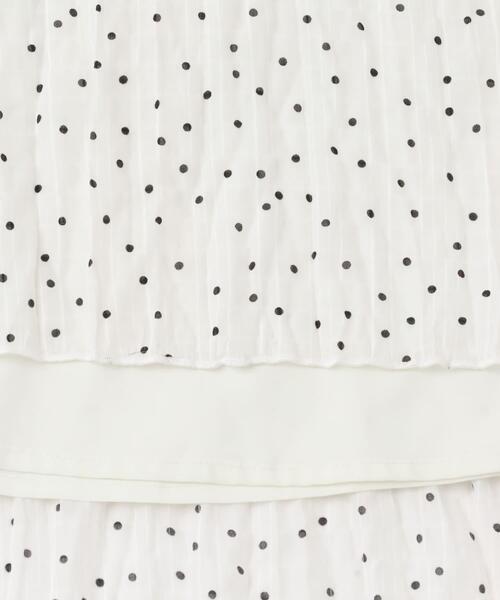 URBAN RESEARCH ROSSO WOMEN（アーバンリサーチ　ロッソ）の「ドットプリーツイージースカート（スカート・レディース・ホワイト/ブラック・FREE）」の10枚目の写真