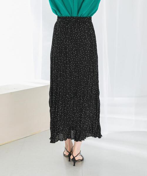 URBAN RESEARCH ROSSO WOMEN（アーバンリサーチ　ロッソ）の「ドットプリーツイージースカート（スカート・レディース・ホワイト/ブラック・FREE）」の19枚目の写真