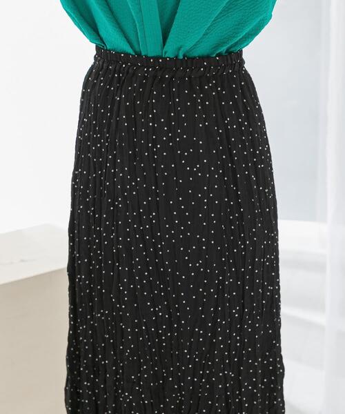 URBAN RESEARCH ROSSO WOMEN（アーバンリサーチ　ロッソ）の「ドットプリーツイージースカート（スカート・レディース・ホワイト/ブラック・FREE）」の20枚目の写真
