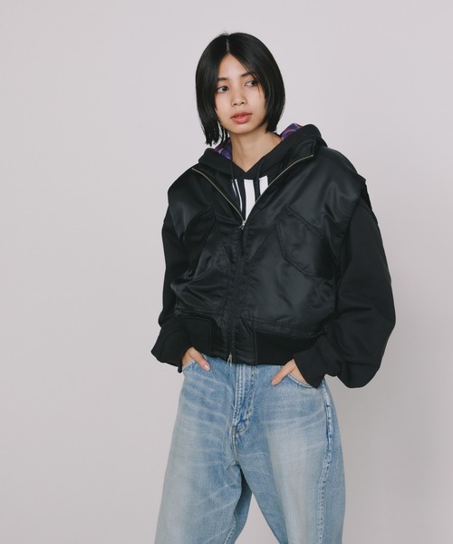 KIFFE/キッフェ MILITARY STAND COLLAR VEST ミリタリースタンドカラーベスト