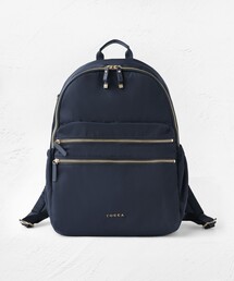TOCCA 黒 ナイロン リュック・バックパック A4サイズ対応・撥水・PCポケット付き】SIDE RIBBON BACKPACK