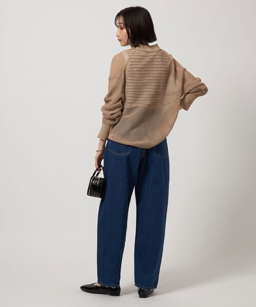 green label relaxing（グリーンレーベルリラクシング）の「カーブ デニム（デニムパンツ・レディース・ライトブルー/コバルトブルー・36/38）」の7枚目の写真