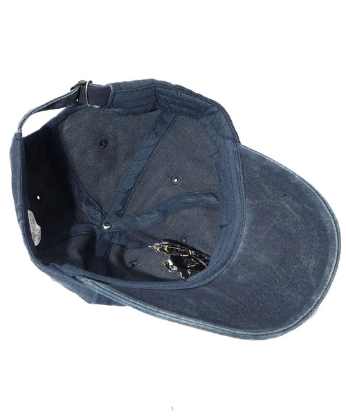 ScoLar（スカラー）の「652334：酒ペン刺繍キャップ（キャップ・レディース・アイボリー/チャコールグレー/ブルー・FREE）」の7枚目の写真