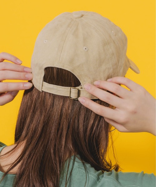 ScoLar（スカラー）の「652334：酒ペン刺繍キャップ（キャップ・レディース・アイボリー/チャコールグレー/ブルー・FREE）」の20枚目の写真